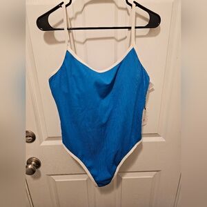 Blue and White one piece
